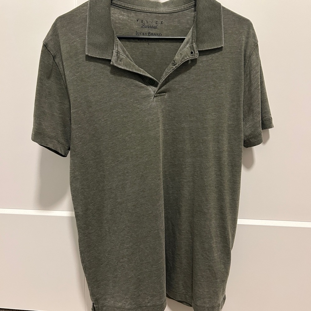 Lucky Brand Men's Green Polo Shirt